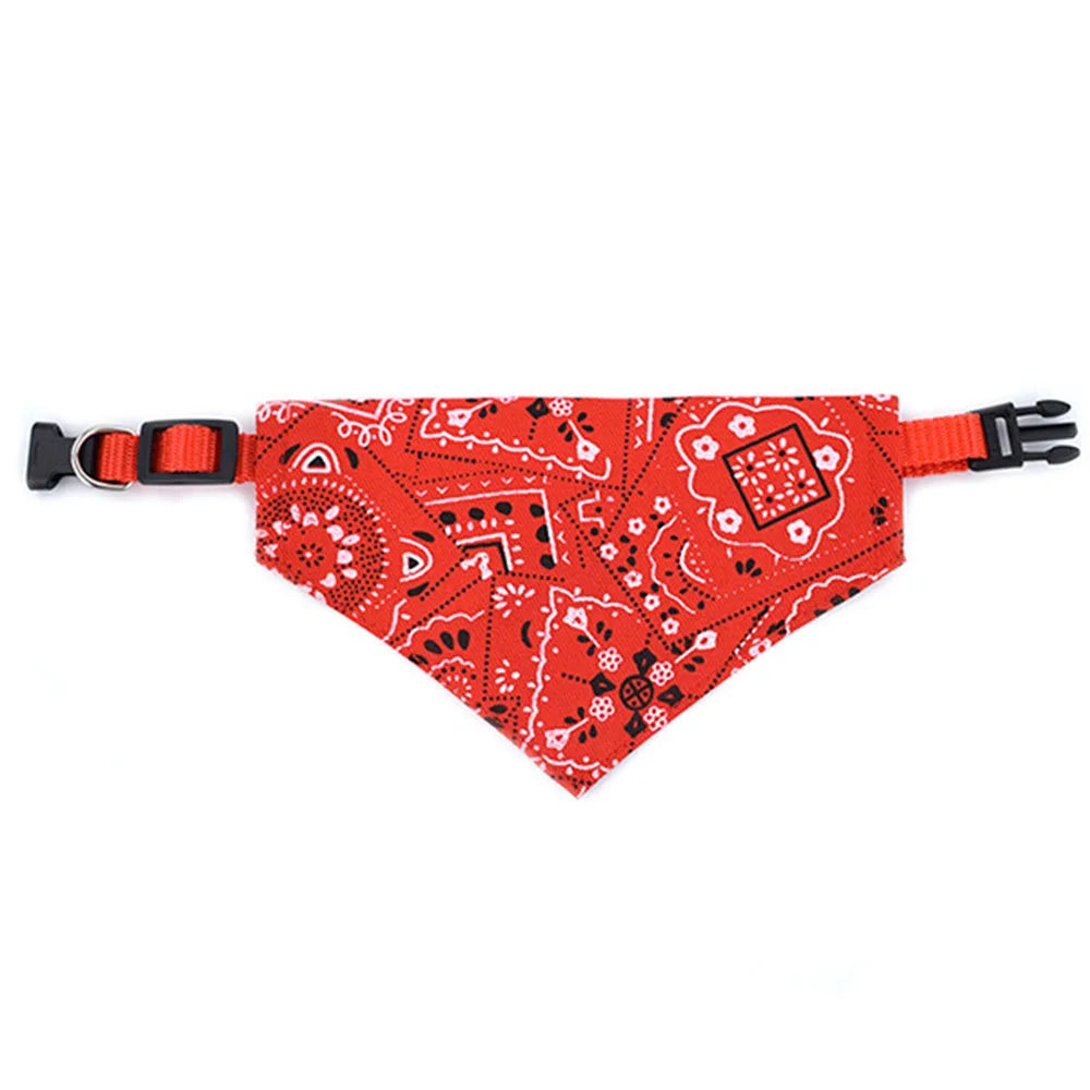 Dog Collar Bandana Scarf Collar Adjustable Dog Bandanas Collar Puppy Cat Neckerchief Pet Accessories for Small Medium Large Dogs