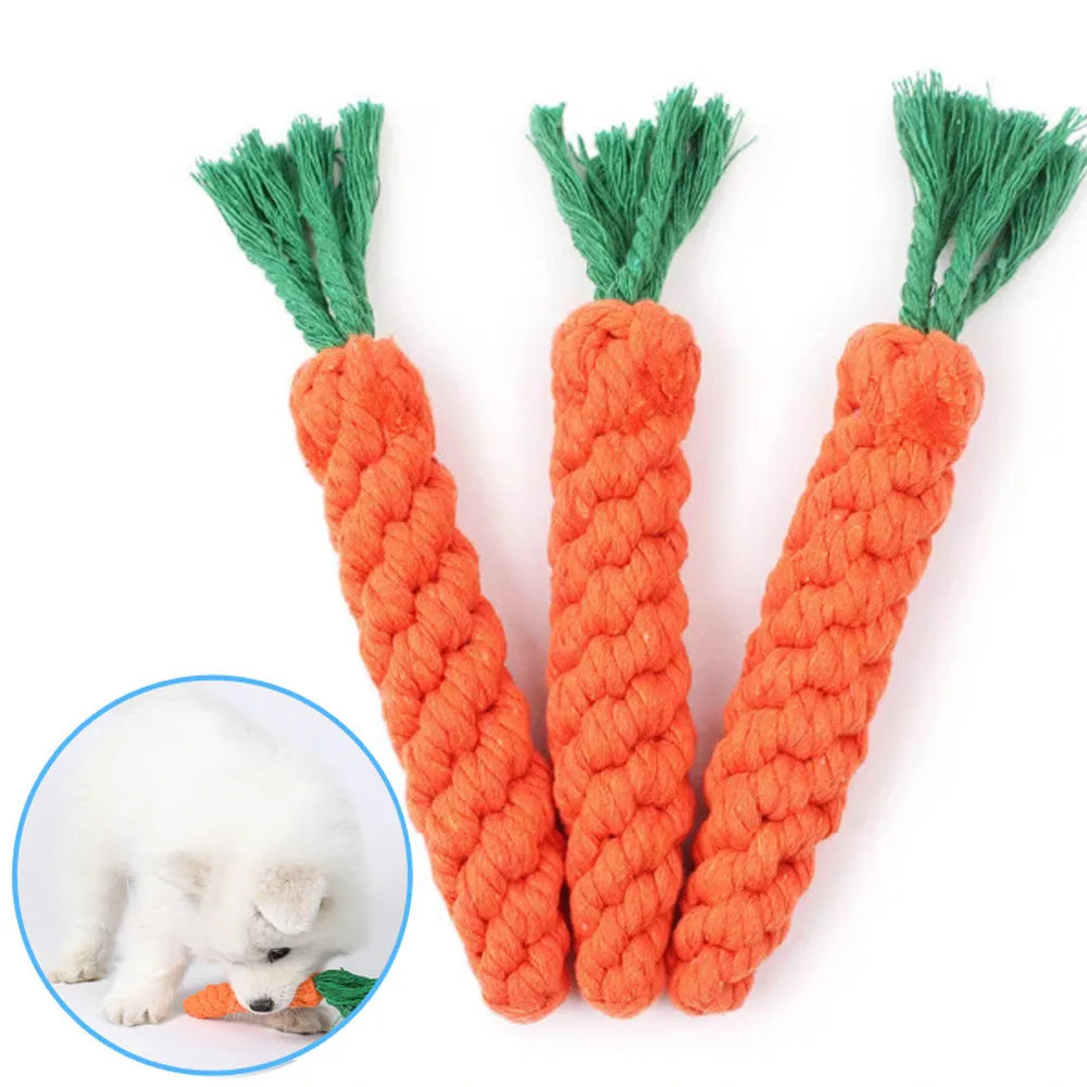 Carrot Dog Bite Rope Toy