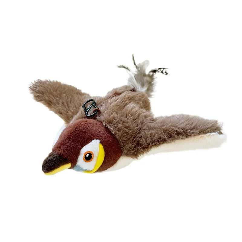 Interactive Flapping Bird Cat Toy with Catnip
