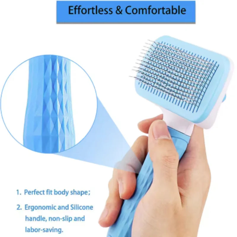 Self-Cleaning Pet Hair Removal Comb