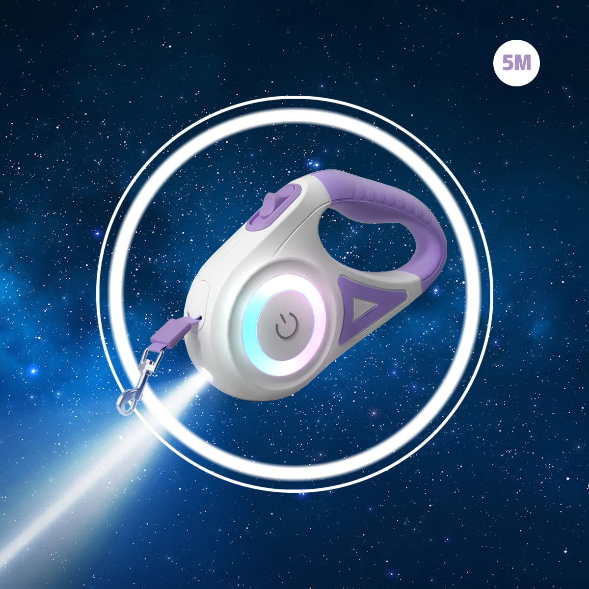 LED Retractable Dog Leash