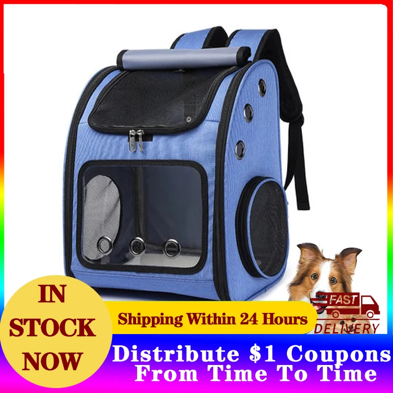 Foldable Breathable Pet Backpack
