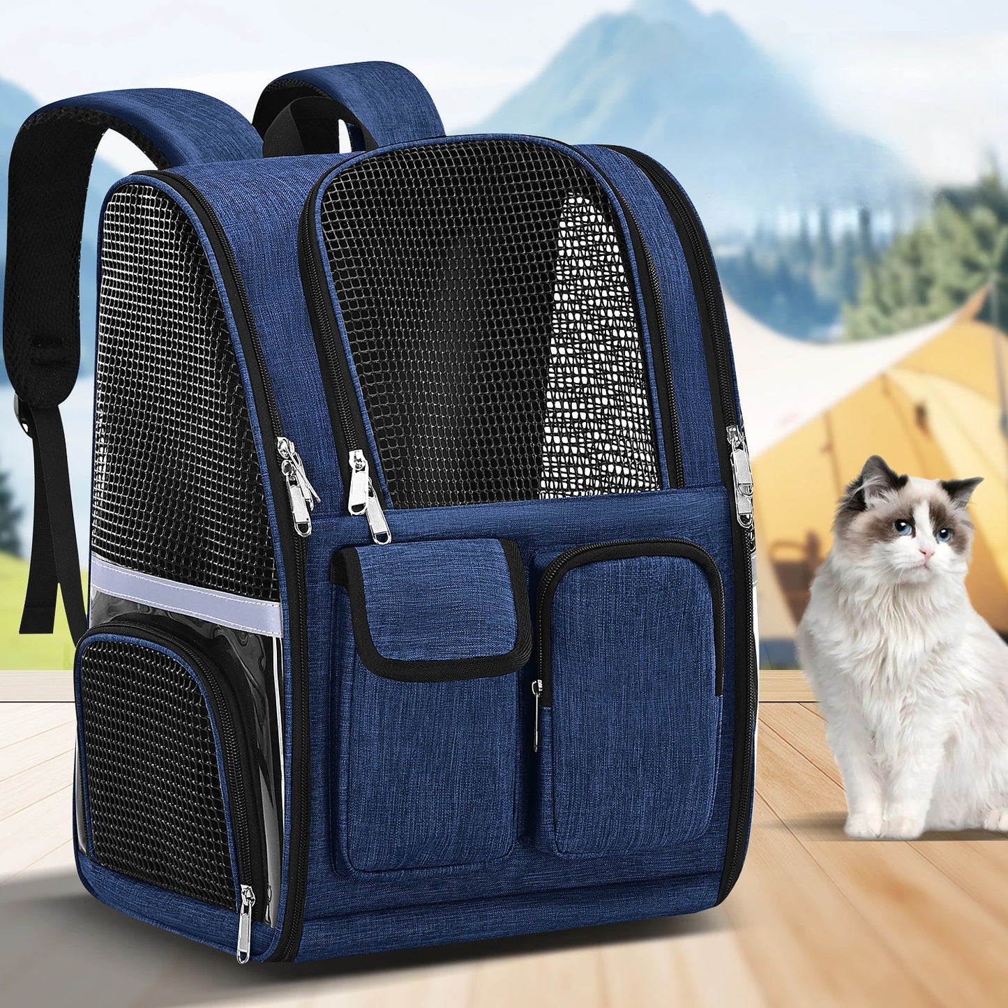 Portable Large Capacity Pet Carrier Backpack