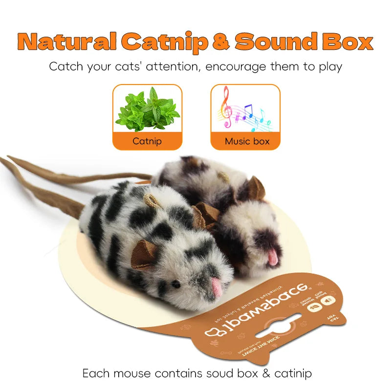Electric Interactive Plush Mouse Cat Toy
