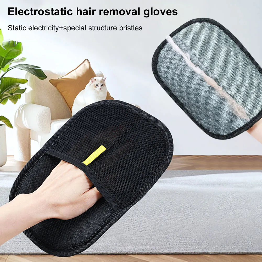Pet Deshedding Grooming Gloves