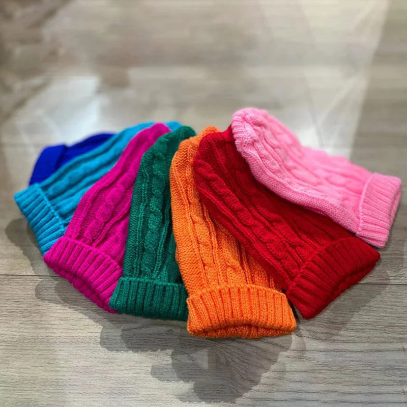 Knitted Winter Dog Sweater