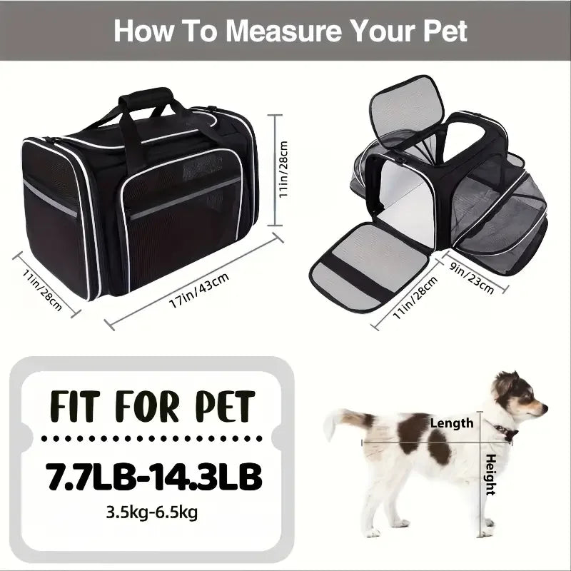 Foldable Breathable Pet Carrier Bag