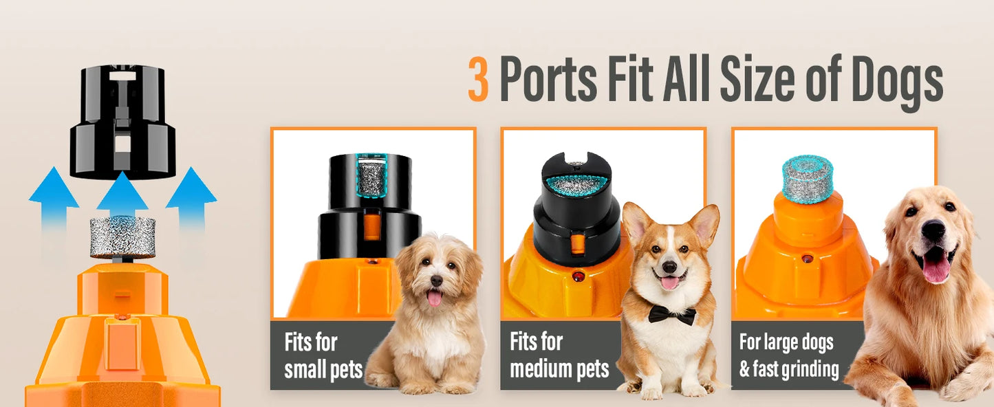 6-Speed Rechargeable Dog Nail Grinder