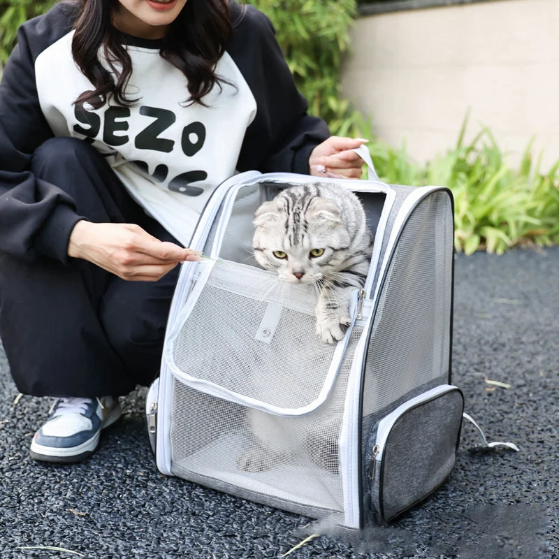 Breathable Cat & Small Dog Travel Backpack