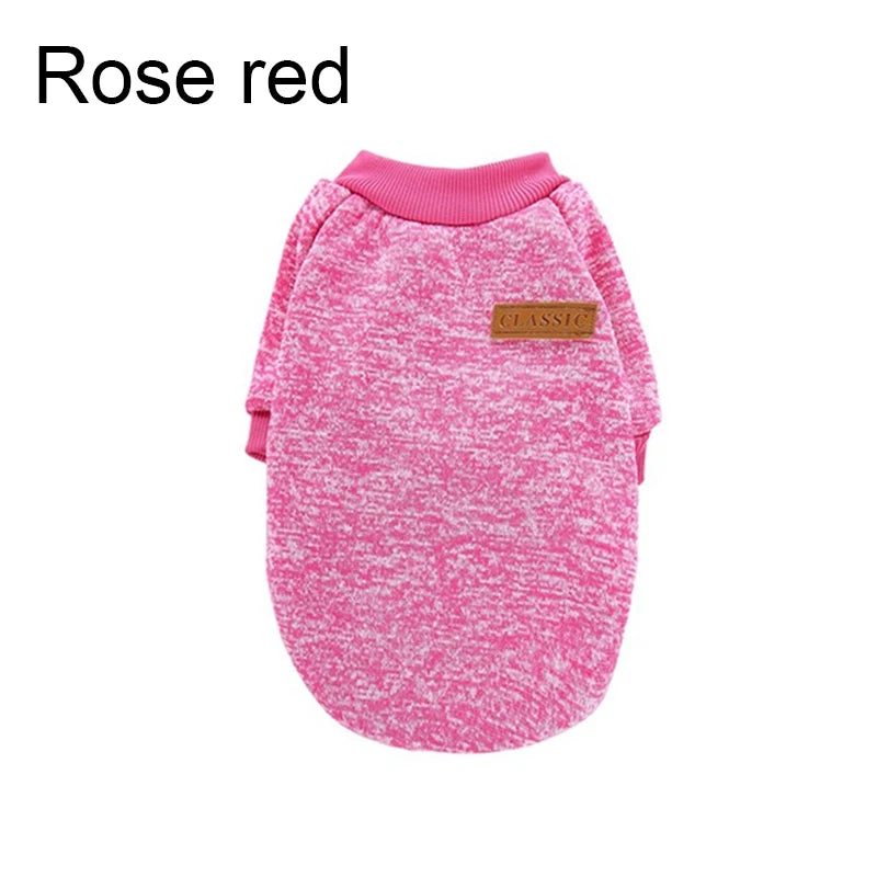 Warm Winter Dog Sweatshirt for Small Dogs