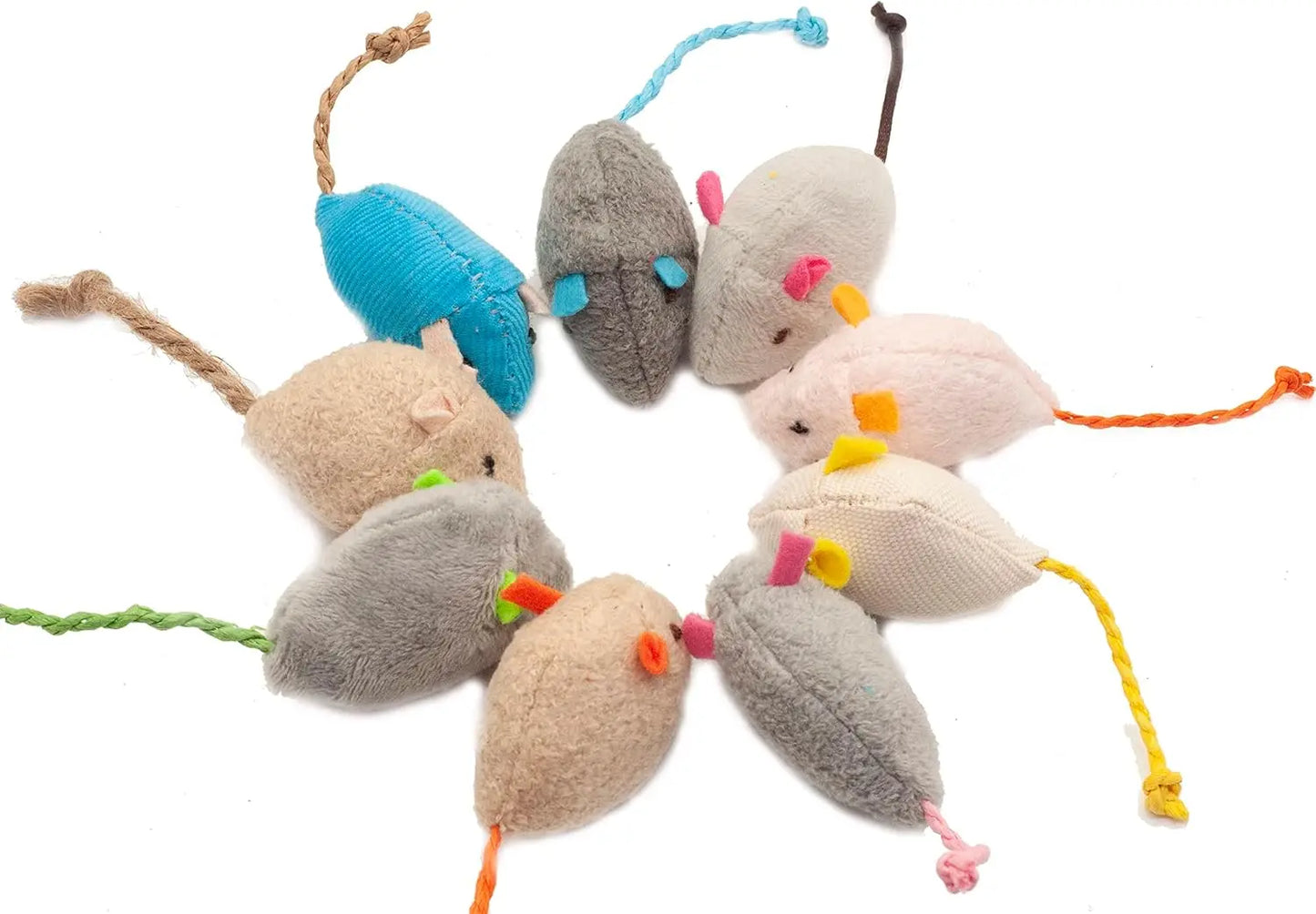 Catnip Faux Fur Mouse Toys – 3/200pcs