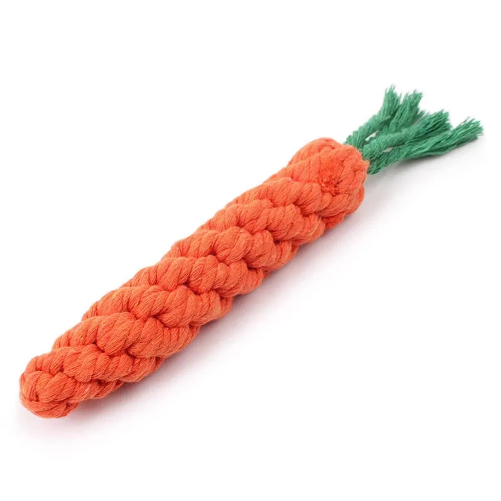 Carrot Dog Bite Rope Toy