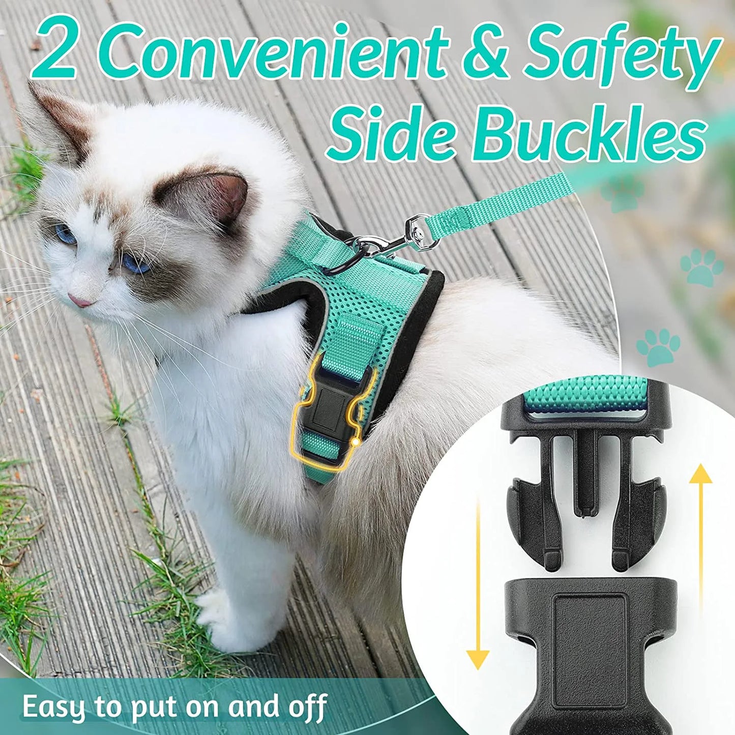 Adjustable Cat Harness & Leash