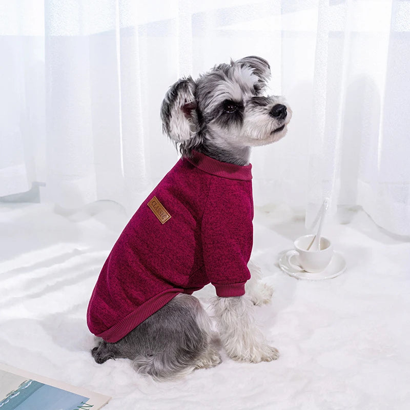 Warm Winter Dog Sweatshirt for Small Dogs