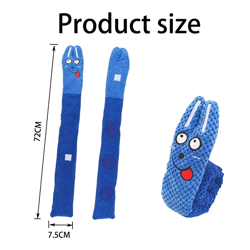 Dog Puzzle Feeder Plush Snail Toy