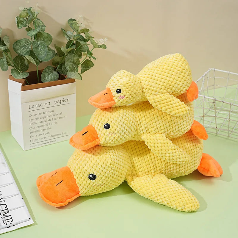 Plush Duck Dog & Cat Chew Toy