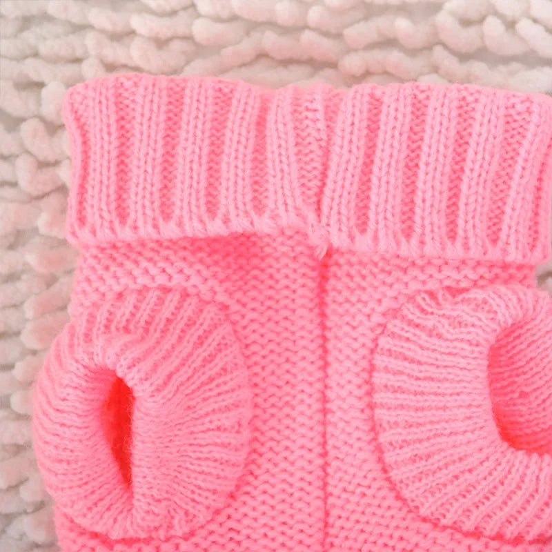 Knitted Winter Dog Sweater