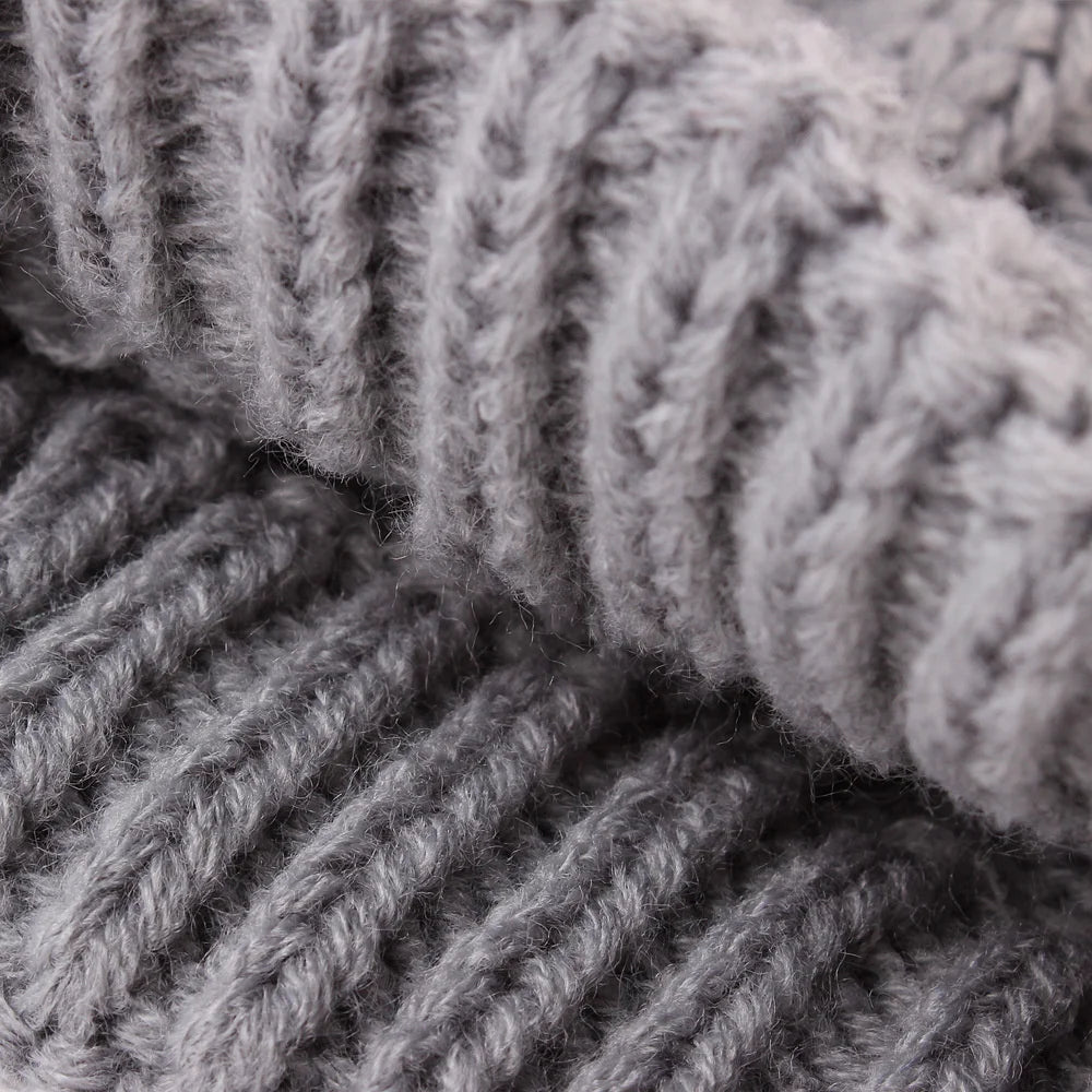 Classic Solid Knit Dog Sweater