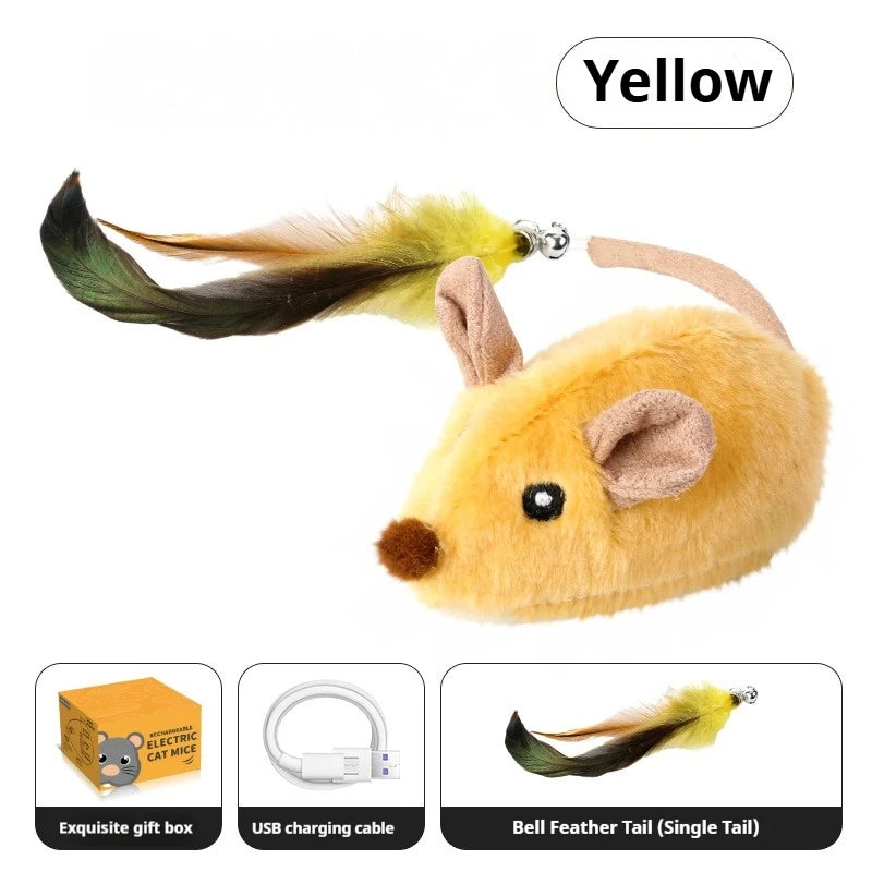 USB Rechargeable Automatic Moving Mouse Toy
