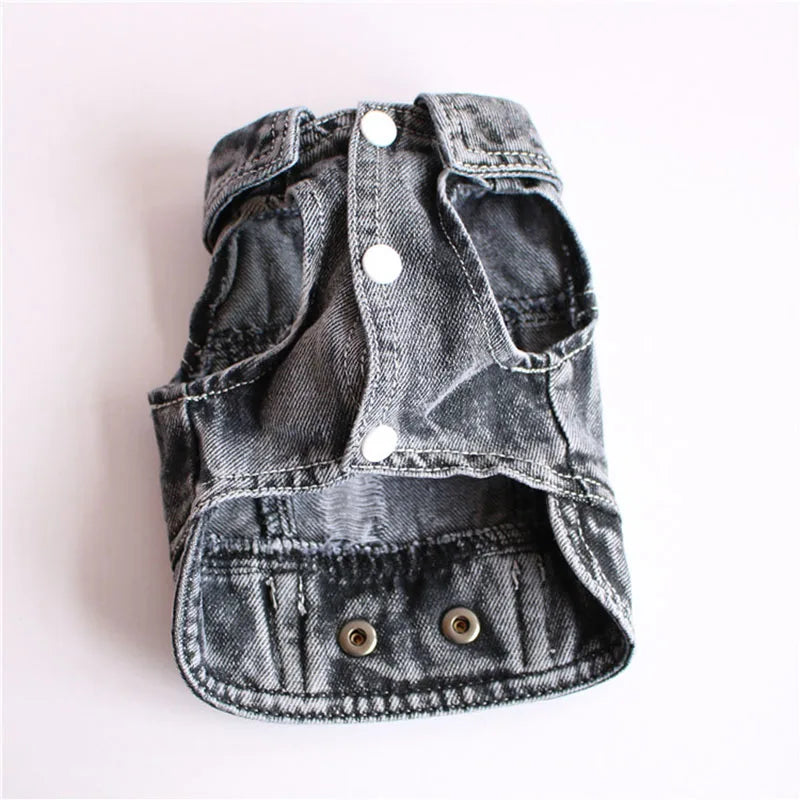 Cool Denim Dog Jacket for Small & Medium Dogs