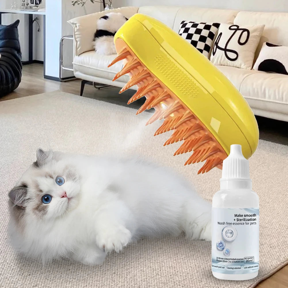 Cat & Dog Hair Grooming Steam Brush Set