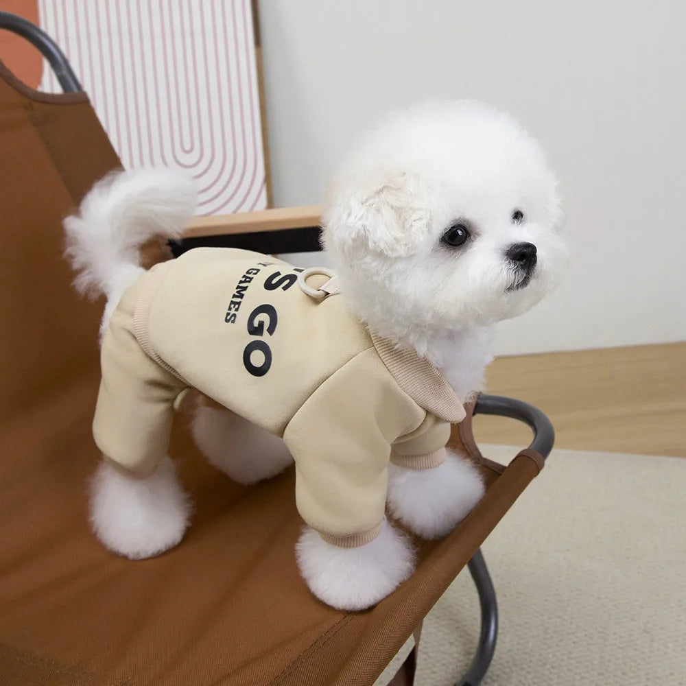 4-Leg Dog Hoodie Jumpsuit