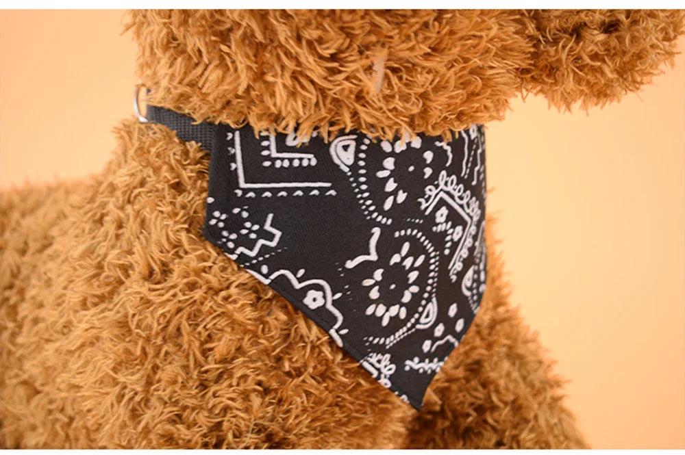 Dog Collar Bandana Scarf Collar Adjustable Dog Bandanas Collar Puppy Cat Neckerchief Pet Accessories for Small Medium Large Dogs