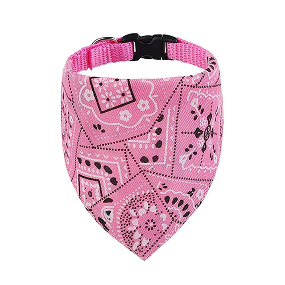 Dog Collar Bandana Scarf Collar Adjustable Dog Bandanas Collar Puppy Cat Neckerchief Pet Accessories for Small Medium Large Dogs