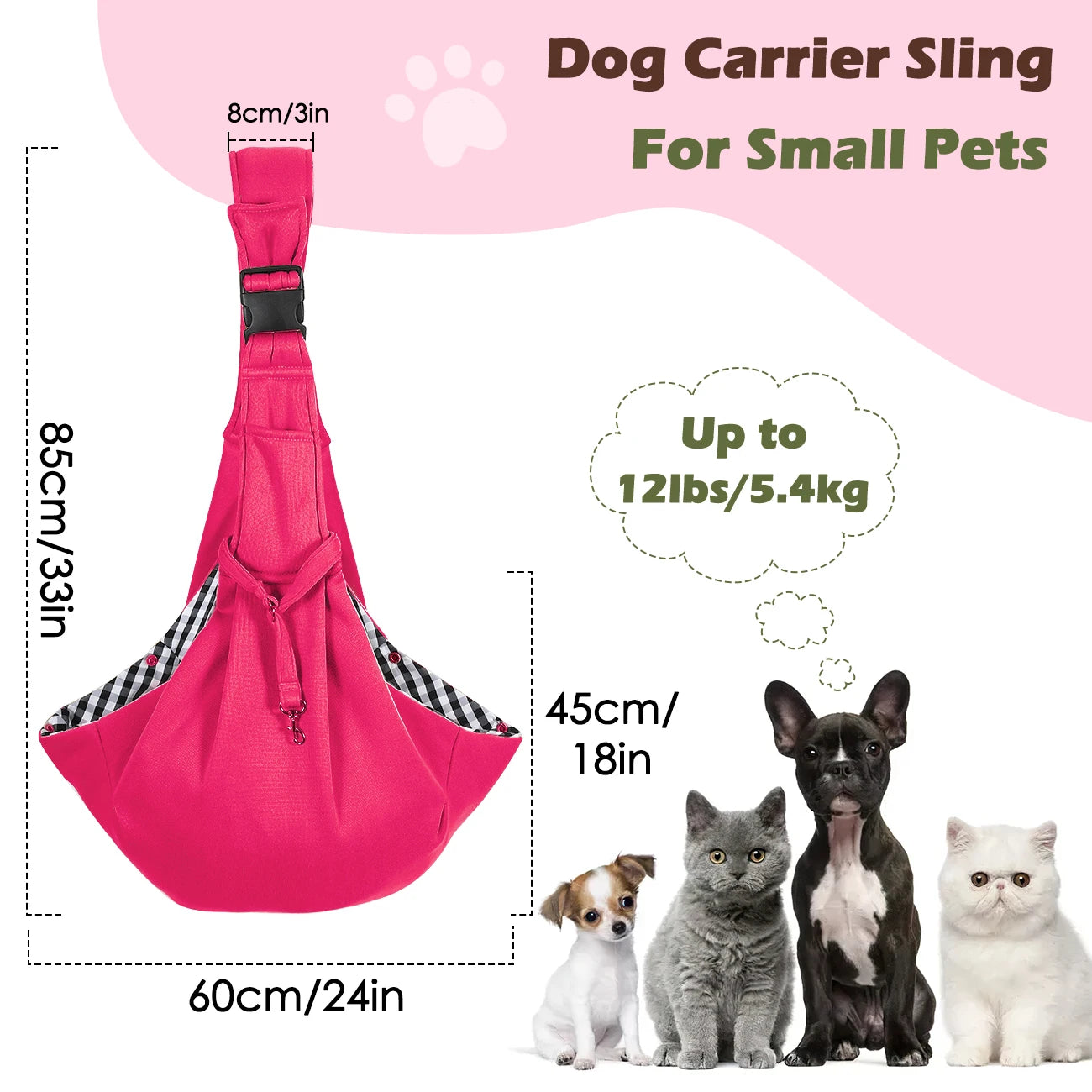 Pawaboo Small Dog Sling Carrier