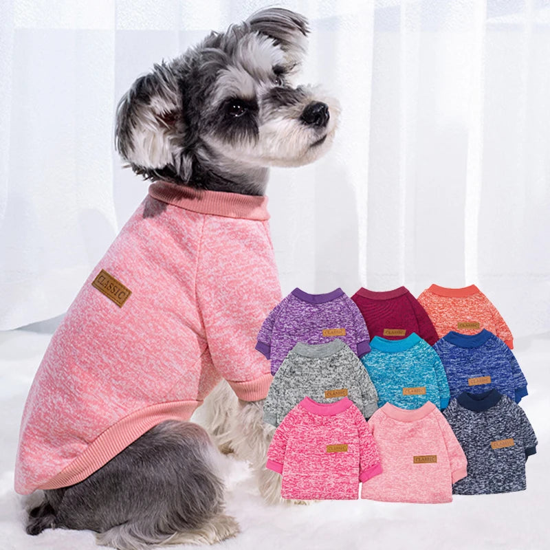 Warm Winter Dog Sweatshirt for Small Dogs