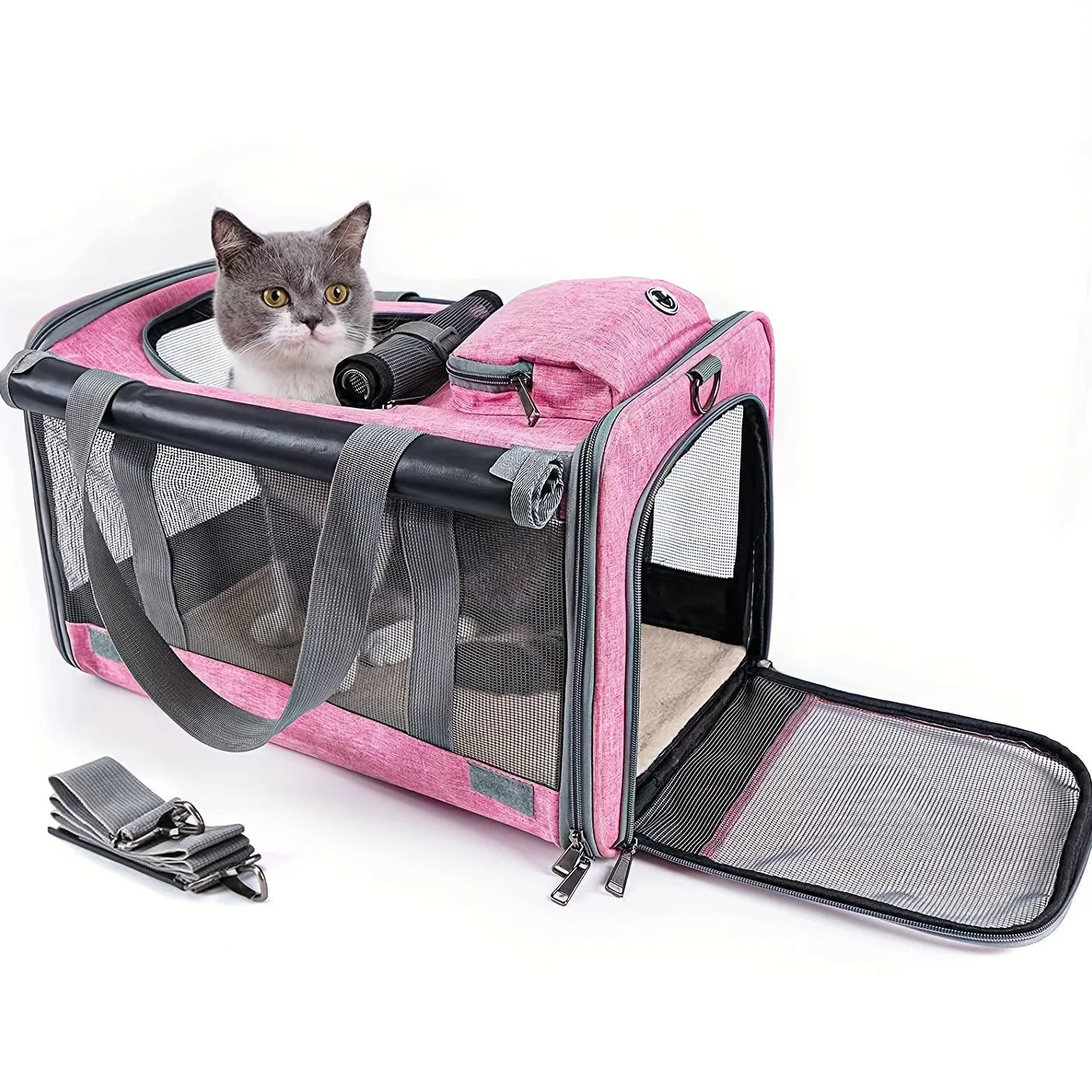 Soft-Sided Pet Carrier for Large & Medium Cats
