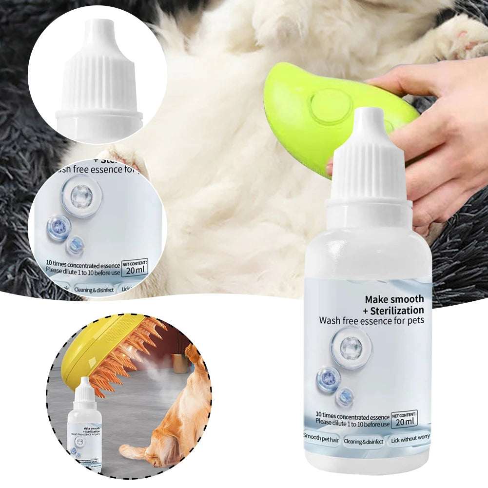 Cat & Dog Hair Grooming Steam Brush Set