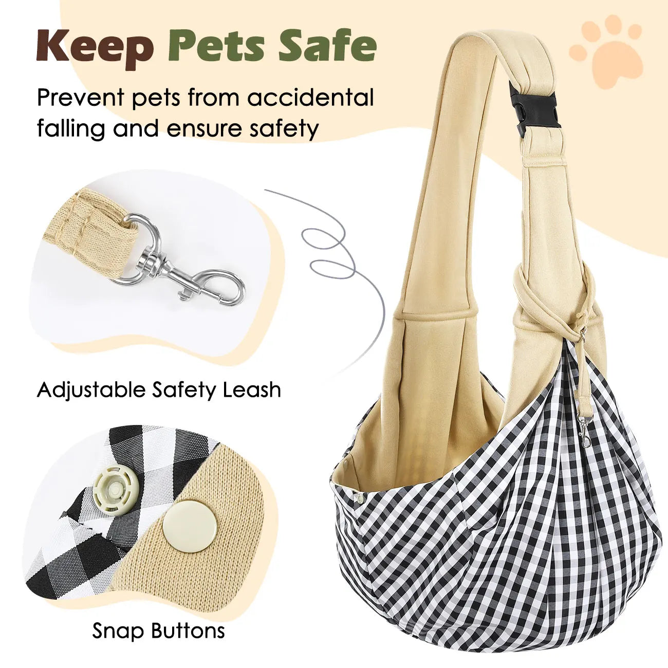 Pawaboo Small Dog Sling Carrier