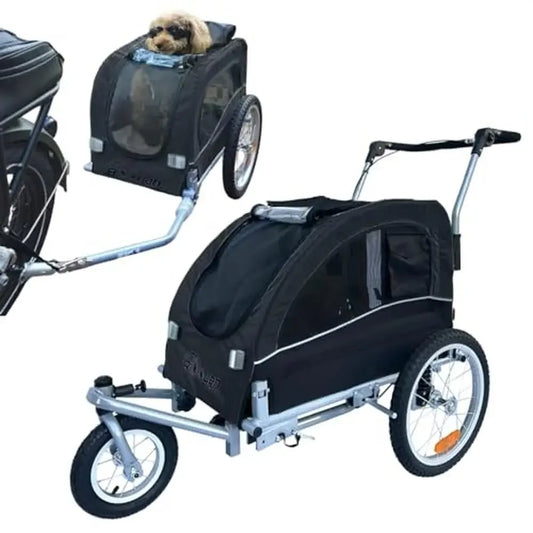 Pet Bike Trailer & Dog Stroller Combo
