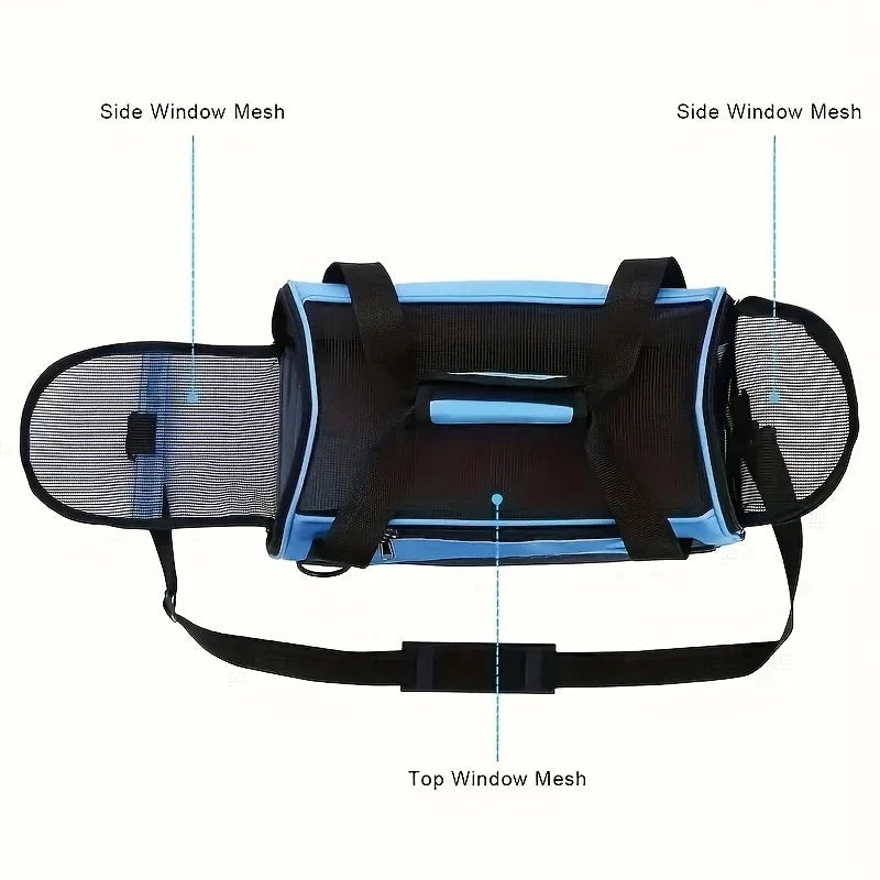 Portable Mesh Pet Carrier Bag