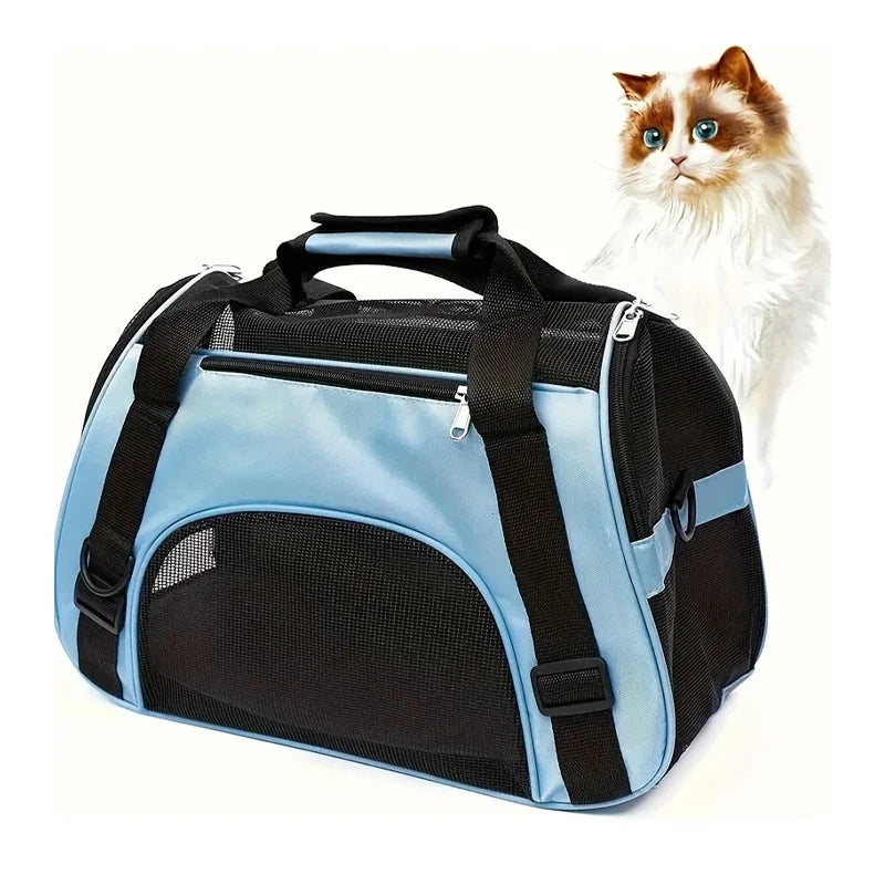 Portable Mesh Pet Carrier Bag