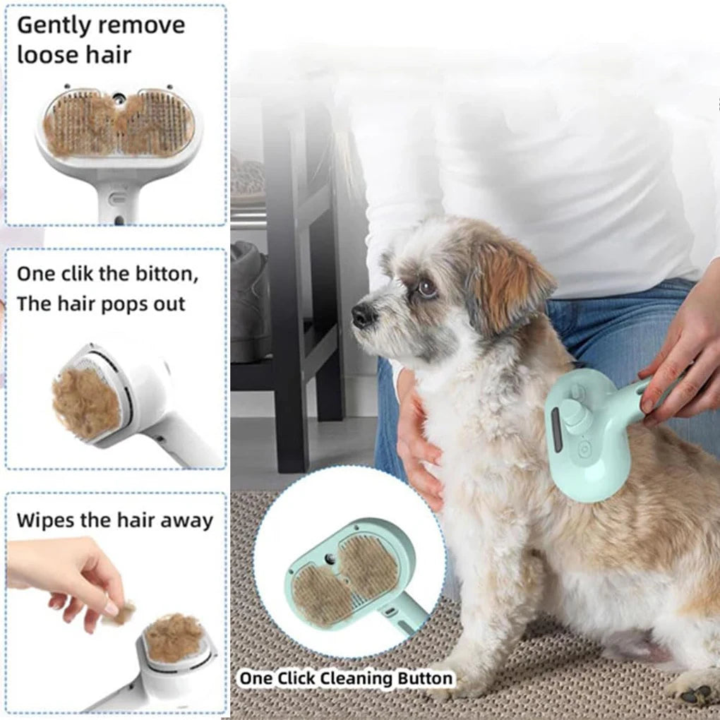 Luxury Steam Grooming Brush for Dogs