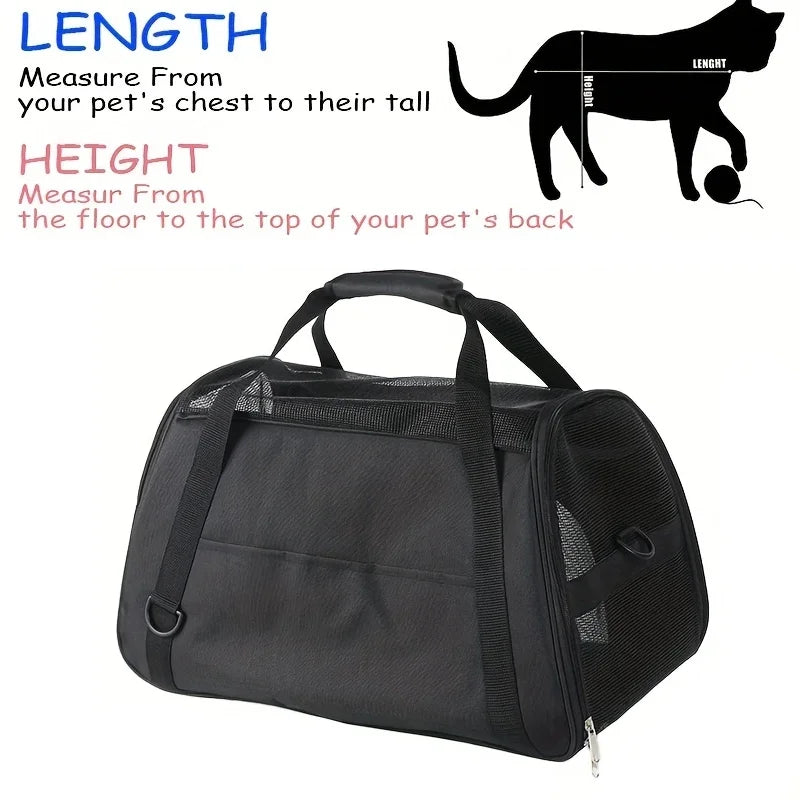 Portable Mesh Pet Carrier Bag