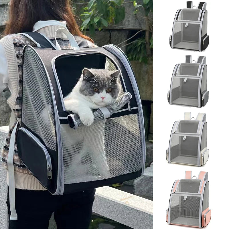 Breathable Cat & Small Dog Travel Backpack