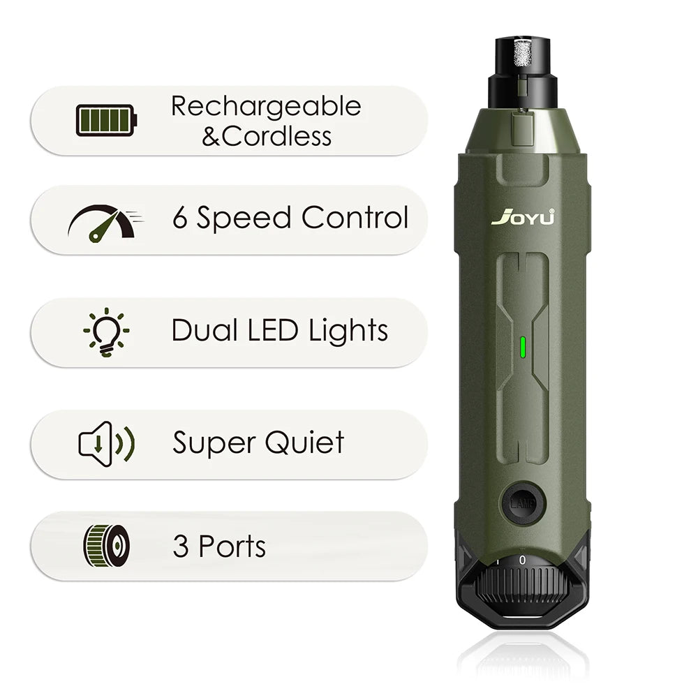 6-Speed Rechargeable Dog Nail Grinder