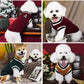 V-Neck Knit Dog Sweater