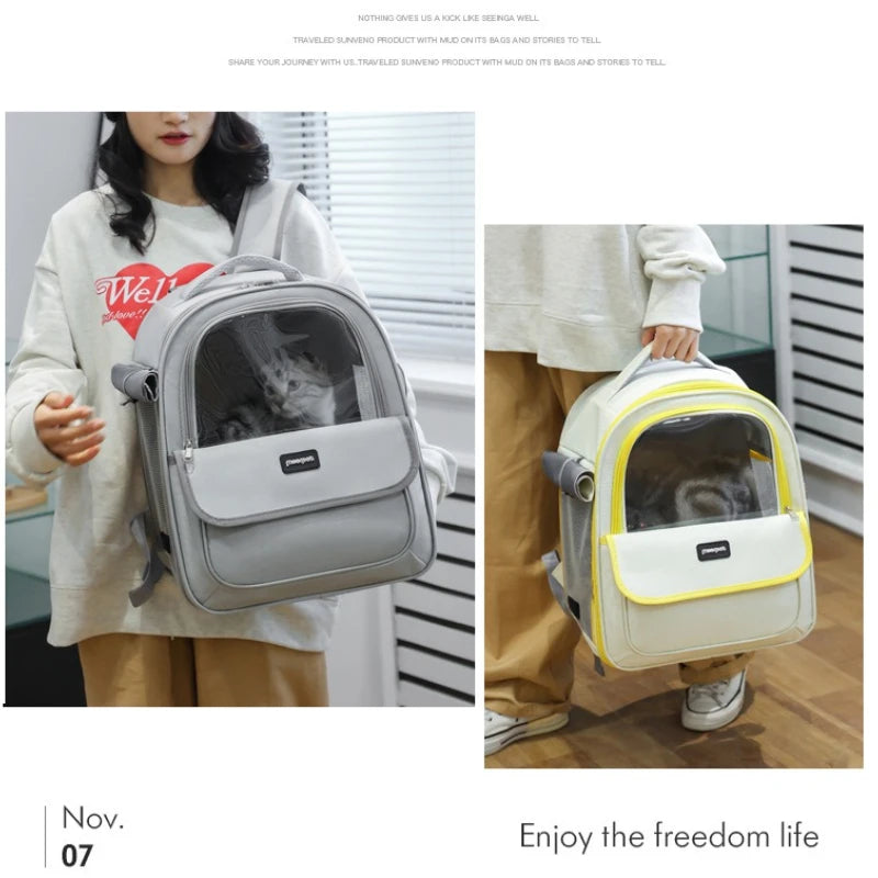 Foldable Large Capacity Pet Carrier Backpack
