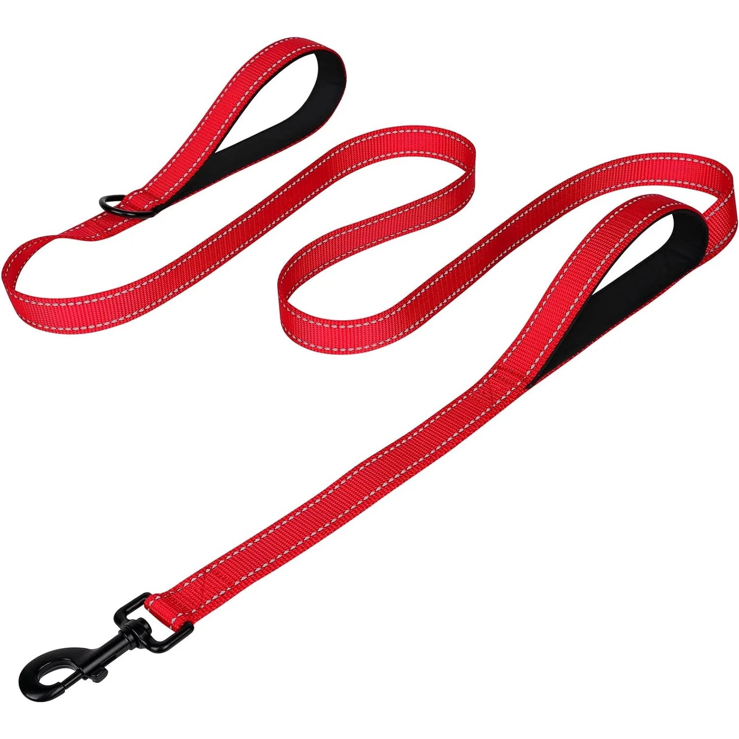 Heavy Duty Reflective Double Handle Dog Leash