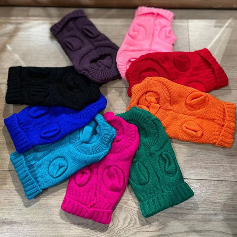 Knitted Winter Dog Sweater