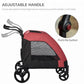 Universal Pet Stroller – Foldable with Storage (Red)