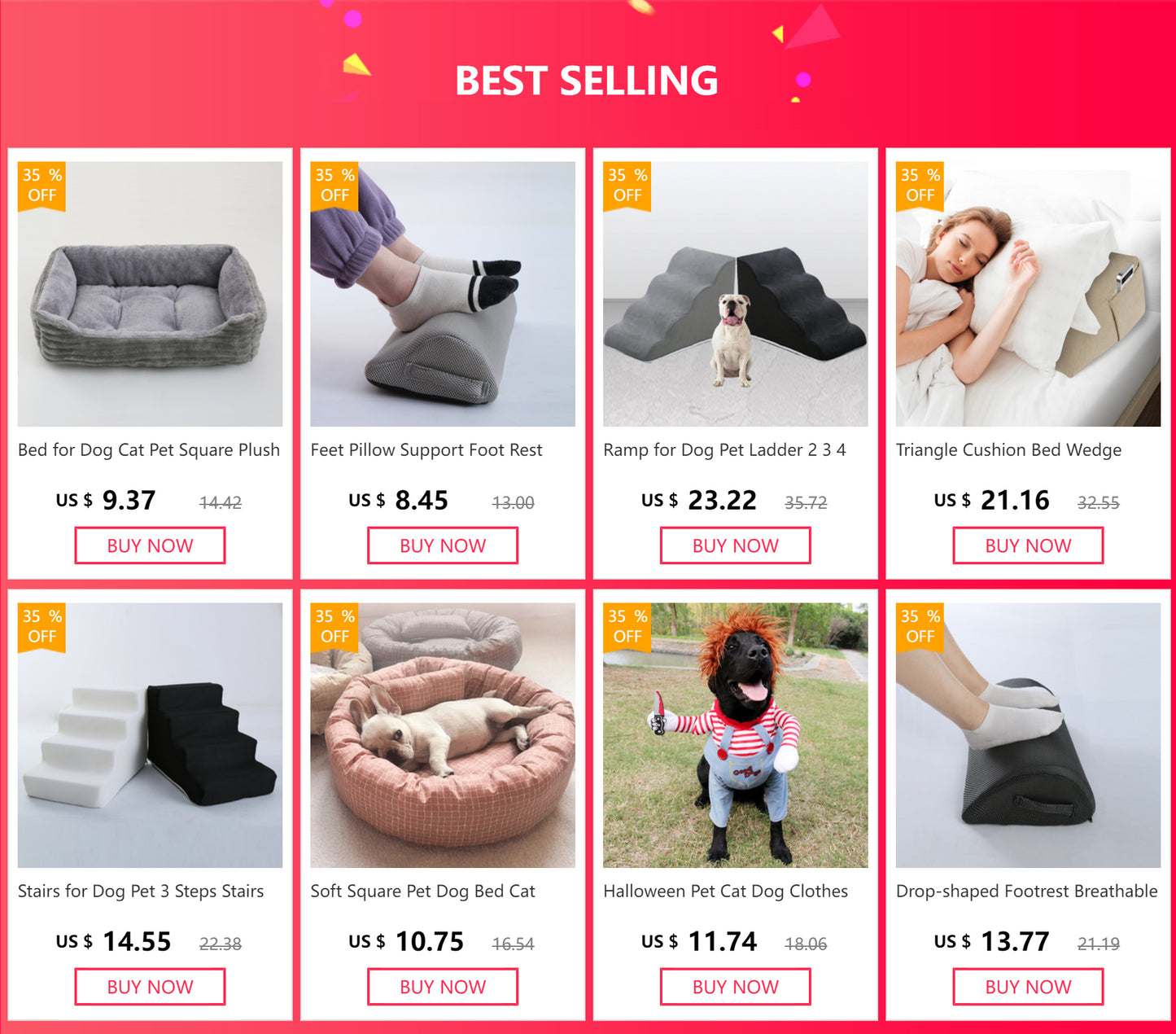 Square Plush Pet Bed