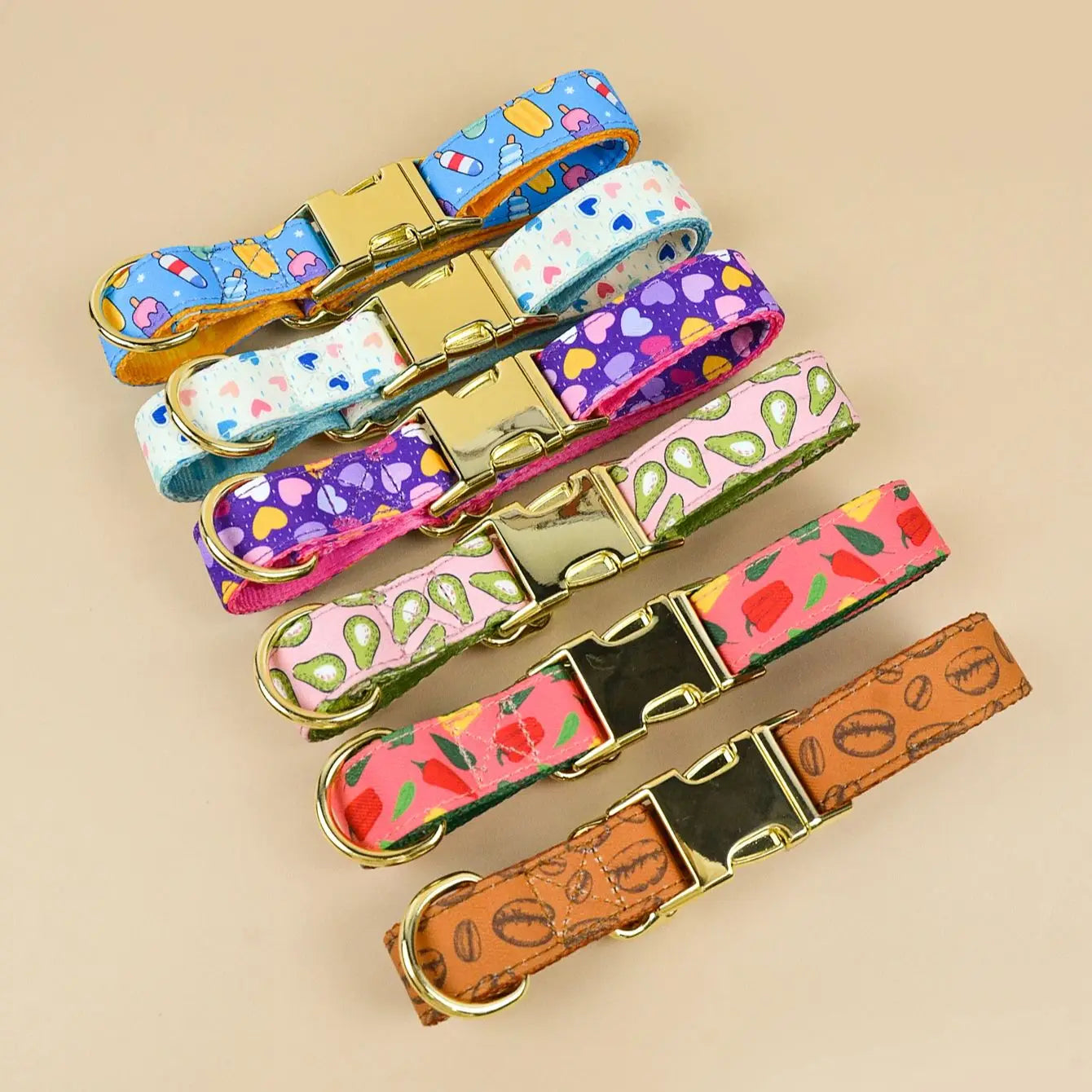 Double-Sided Printed Pet Collar for Small & Medium Dogs