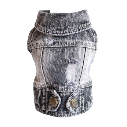 Cool Denim Dog Jacket for Small & Medium Dogs