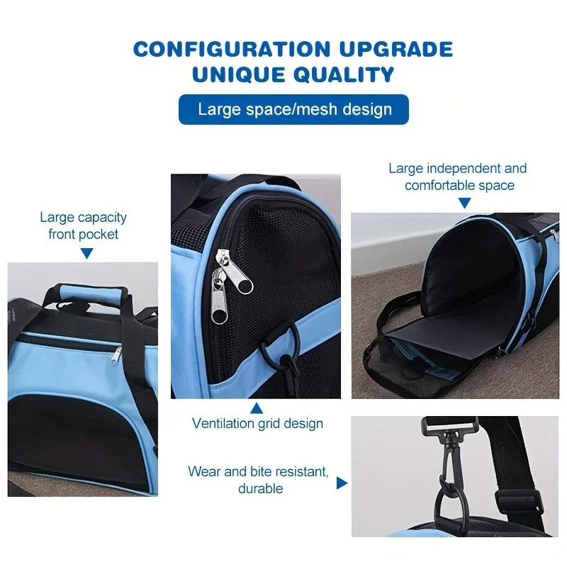 Portable Mesh Pet Carrier Bag
