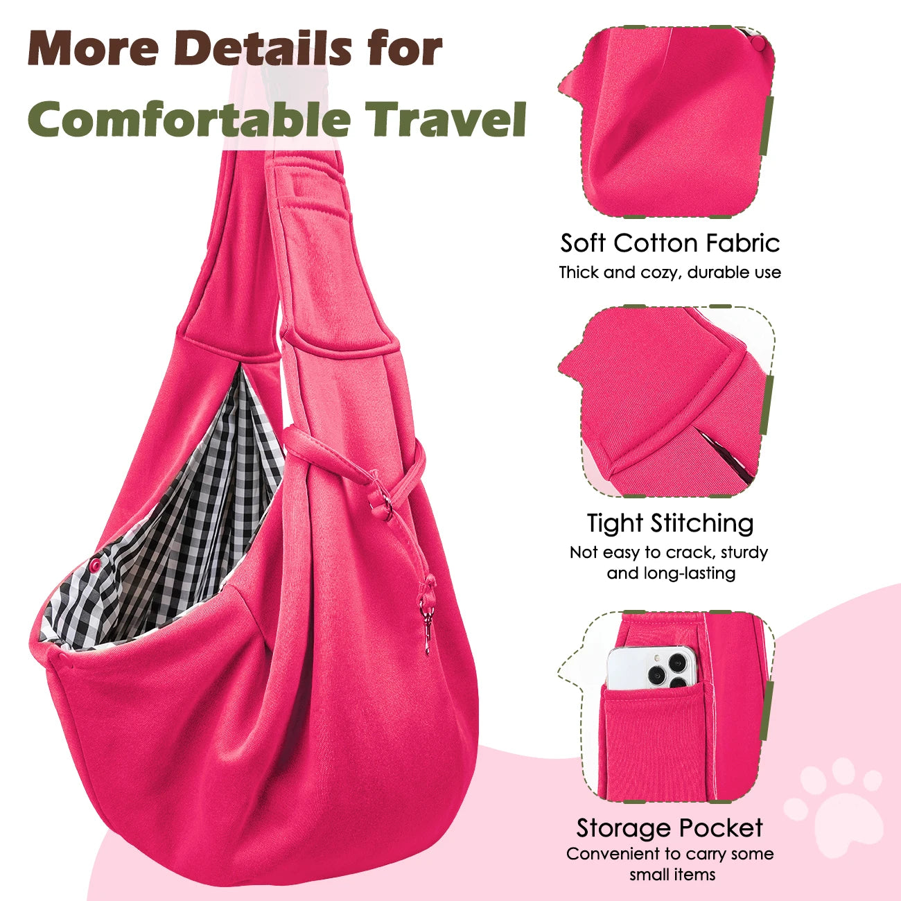 Pawaboo Small Dog Sling Carrier